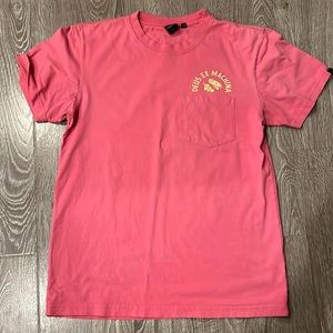 Deus Ex Machina mens m t-shirt pink/yellow (used, good)